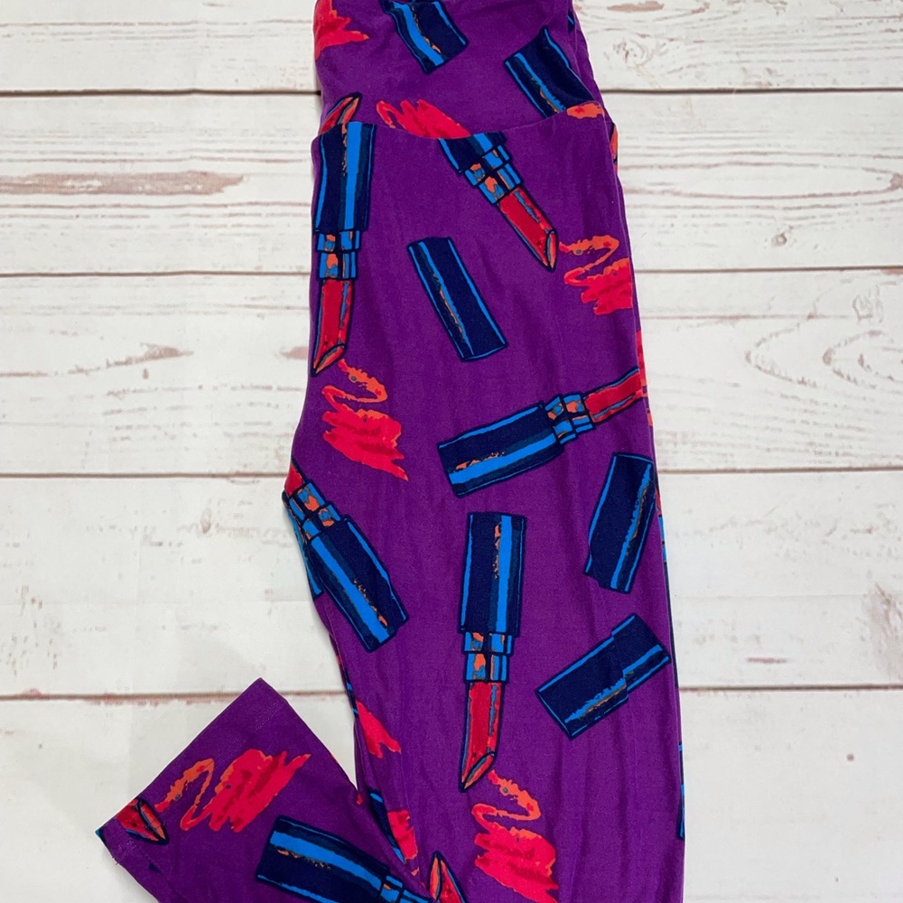 LuLaRoe OS Print Leggings New!  Never worn!